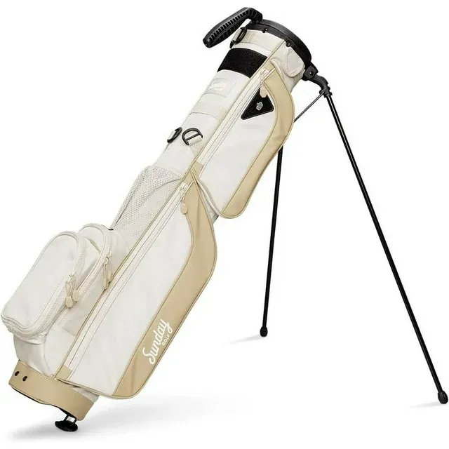 Photo 2 of Sunday Golf Loma XL Bag - Lightweight Golf Bag w/Strap and Stand – Easy to Carry Pitch n Putt Golf Bag – Golf Stand Bag for The Driving Range, Par 3 and Executive Courses, 3.4 pounds (Toasted Almond)
