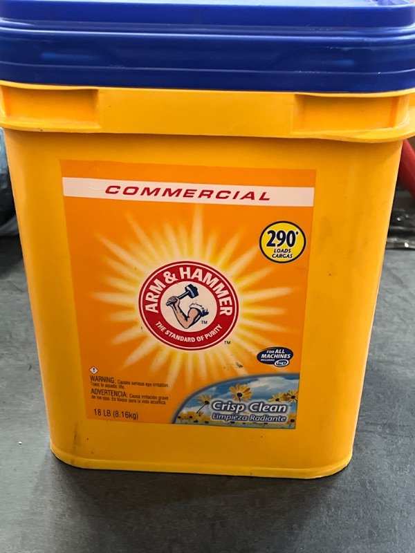 Photo 2 of Arm And Hammer Powder Laundry Detergent, Crisp Clean, 18 lb Pail
