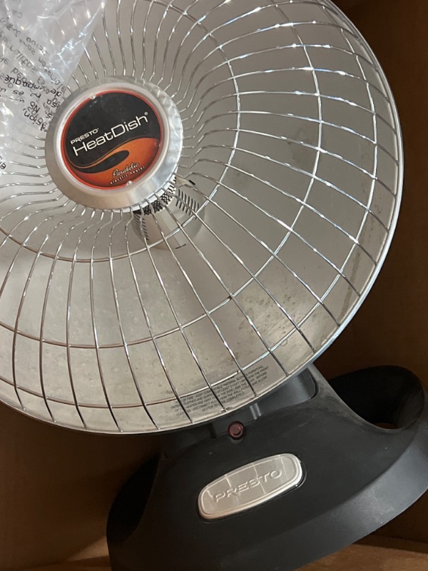 Photo 2 of Presto Heat Dish Plus Parabolic Electric Heater
