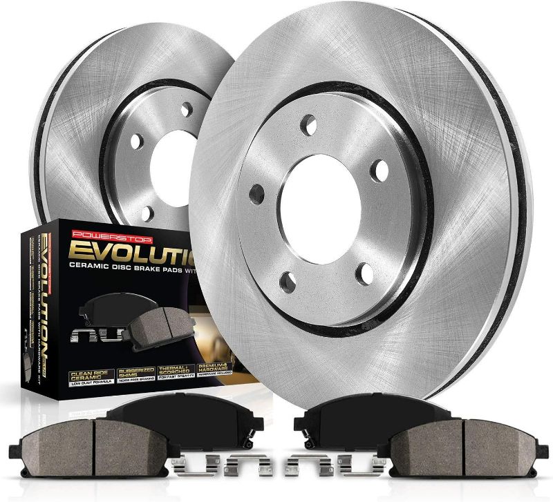 Photo 1 of Power Stop KOE098 Rear Replacement Brake Pads and Rotors Kit Autospecialty For Nissan Altima Juke Maxima Sentra [Application Specific]