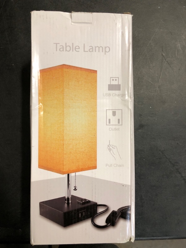 Photo 2 of Table Lamp Dimmable cozoo USB Bedside Table Desk Lamp with 3 USB Charging Port