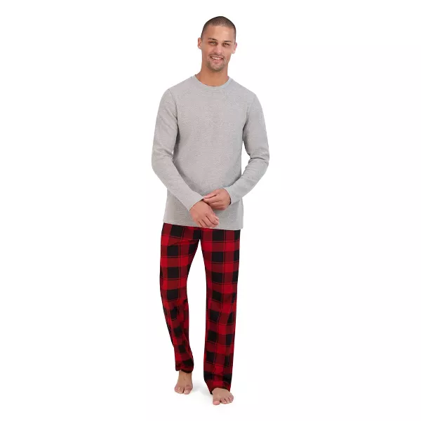 Photo 1 of Hanes Originals Men's 2pc Comfort Fleece Sleep Pajama Set Size M