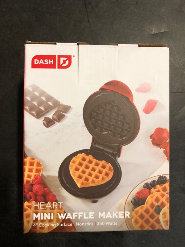 Photo 3 of Dash Heart Mini Waffle Maker