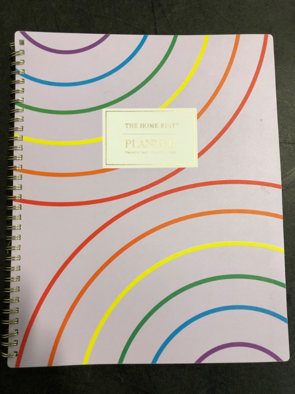 Photo 3 of 2022-23 Academic Planner Weekly/Monthly Wirebound 8.5"x11" Double Rainbow