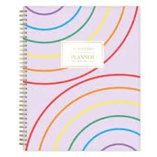 Photo 1 of 2022-23 Academic Planner Weekly/Monthly Wirebound 8.5"x11" Double Rainbow