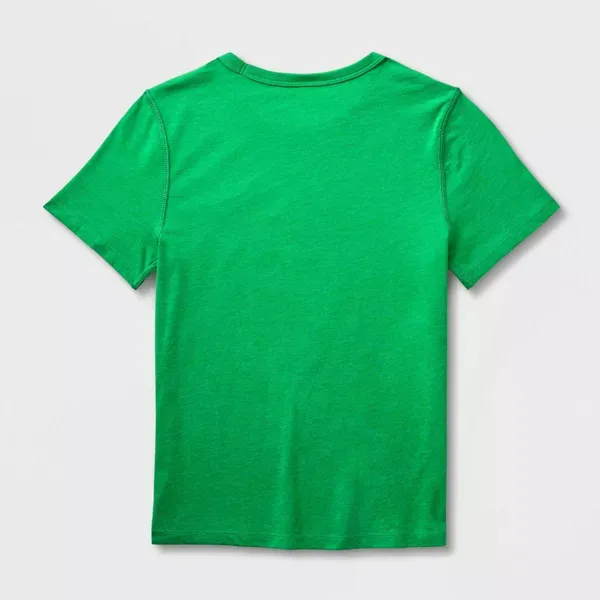 Photo 2 of Kids' Adaptive Short Sleeve 'Space' Holiday Graphic T-Shirt - Cat & Jack™ Green Pack Of 3 Size M