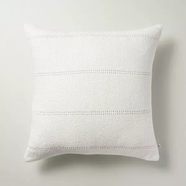 Photo 1 of Square Throw Pillow Cream - Hearth & Hand™ with Magnolia