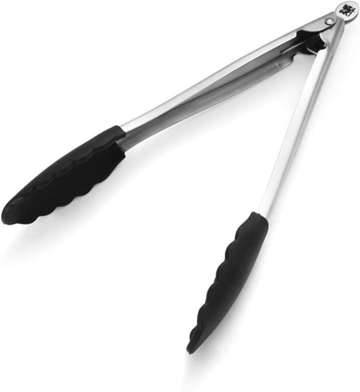 Photo 1 of Glad Stainless Steel and Silicone Tongs