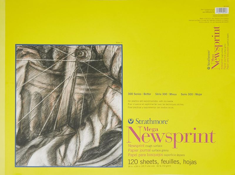 Photo 1 of Strathmore 300 Series Newsprint Paper Pad, Tape Bound