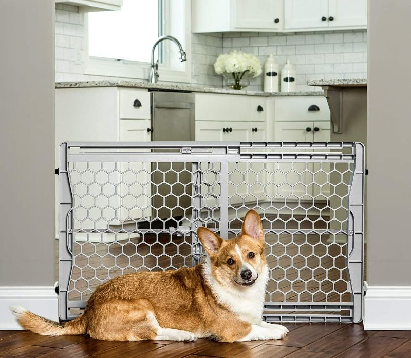Photo 1 of Carlson Pet Products Easy Fit Plastic Adjustable Expandable Pet Gate 28-42"
