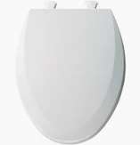Photo 1 of Bemis Elongated Molded Wood Toilet Seat with Easy-Clean & Change ® Hinge