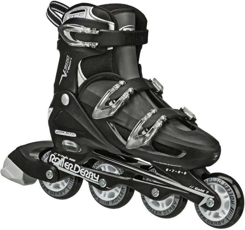 Photo 1 of Roller Derby Vtech/Cobra Inline Skates with Adjustable Sizing for Kids, Teens, and Adults Size 6-9