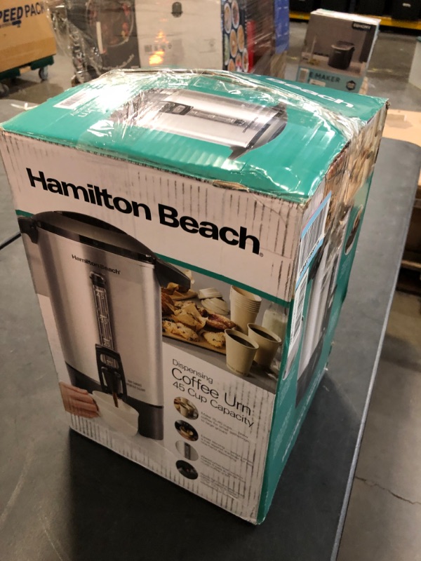 Photo 3 of Hamilton Beach 45 Cup Coffee Urn and Hot Beverage Dispenser, Silver (40519) & 45 Cup Coffee Urn and Hot Beverage Dispenser, Silver