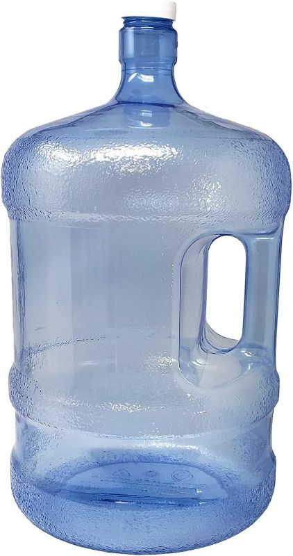 Photo 1 of LavoHome 5 Gallon Water Bottle With Screw Cap, Reusable 5 Gallon Water Container With Easy Grip Handle, BPA Free Water Jug for Home or Camping, 5 Gallon Water Storage Containers, Single Unit