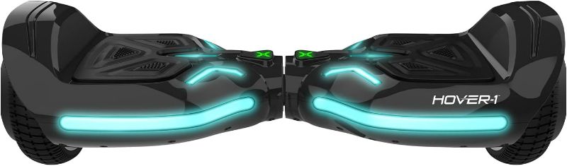 Photo 1 of Hover-1 Superfly Electric Hoverboard, 7MPH Top Speed, 6 Mile Range, Long Lasting Li-Ion Battery, 5HR Full Charge, Built-In Bluetooth Speaker, Rider Modes: Beginner to Expert, Black