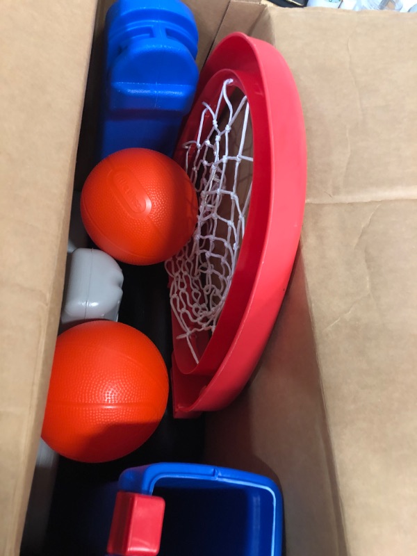 Photo 2 of Little Tikes Easy Score Basketball Set, Blue, 3 Balls - Amazon Exclusive Standard