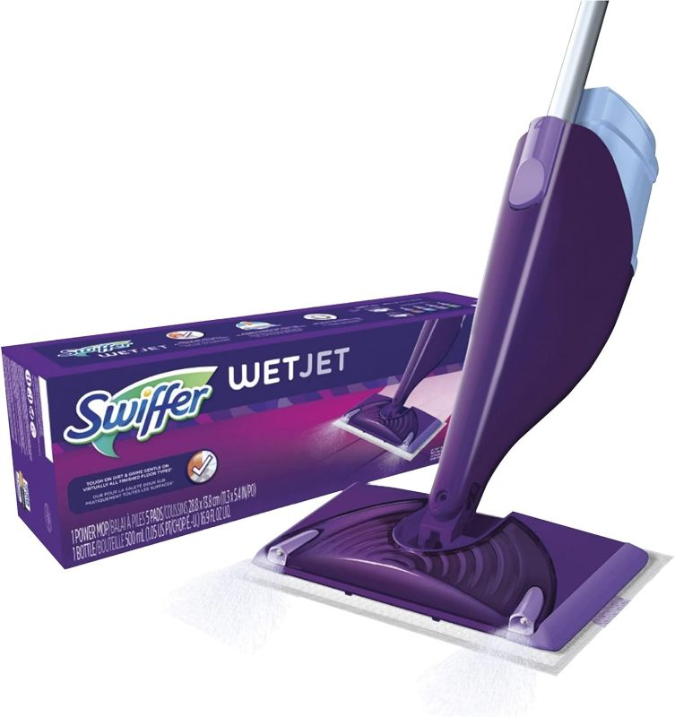 Photo 1 of Swiffer WetJet Hardwood floor spray mop starter kit
