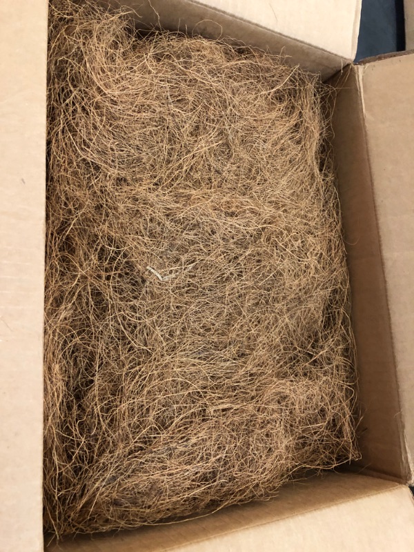 Photo 2 of Super Moss (23275) Coco Fiber for Wire Baskets, Dried, 5lbs Natural Brown Appx. 5 lb Bulk Case
