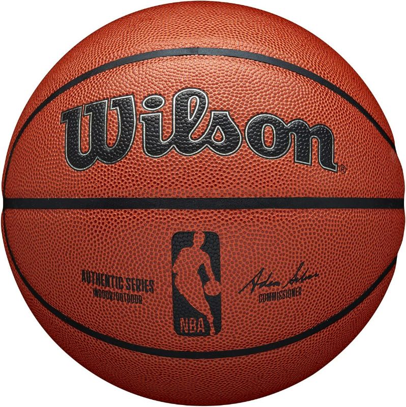 Photo 1 of WILSON NBA Authentic Series Basketball - Indoor/Outdoor, Size 7 - 29.5"
