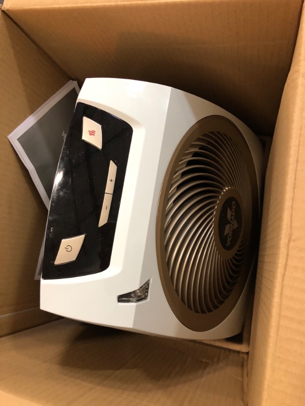 Photo 2 of Vornado AVH10 Vortex Heater with Auto Climate Control, 2 Heat Settings, Fan Only Option, Digital Display, Advanced Safety Features, Whole Room, White AVH10 — Auto Climate Heater