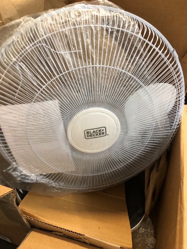 Photo 2 of BLACK+DECKER 16" Stand Fan with Remote, White