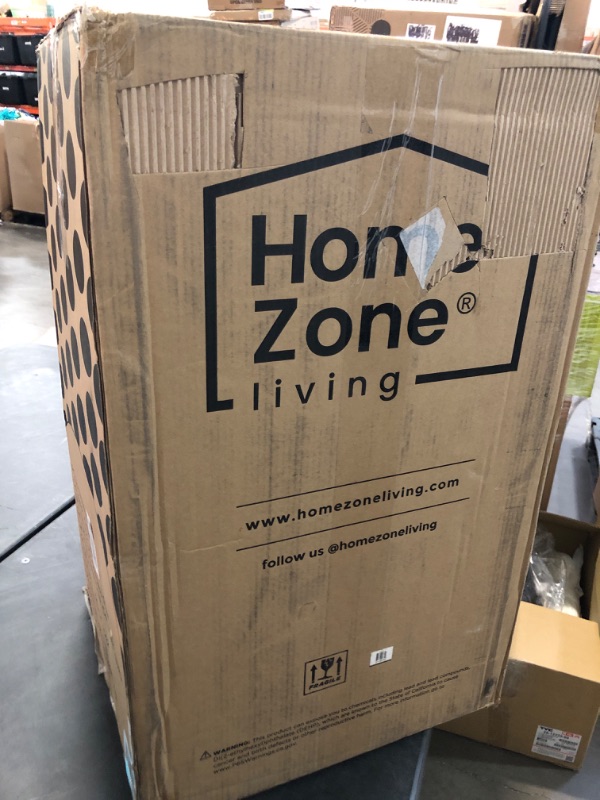 Photo 1 of Home Zone Living 18.5 Gallon Kitchen Trash Can, Tall Stainless Steel Liner-Free Body, 70 Liter Capacity, Matte Black, Virtuoso Series