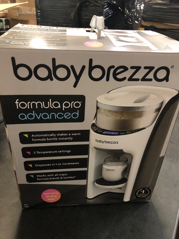 Photo 2 of New and Improved Baby Brezza Formula Pro Advanced Formula Dispenser Machine - Automatically Mix a Warm Formula Bottle Instantly - Easily Make Bottle with Automatic Powder Blending