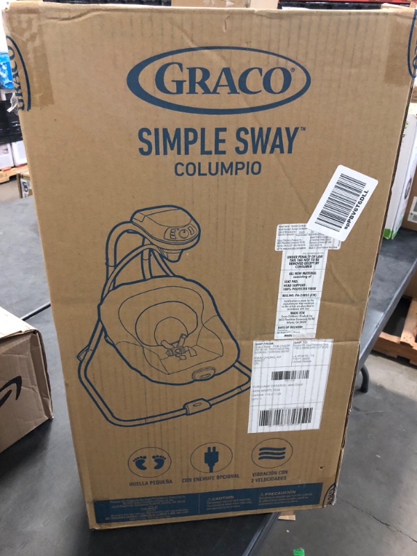 Photo 3 of Graco Simple Sway Abbington Baby Swing