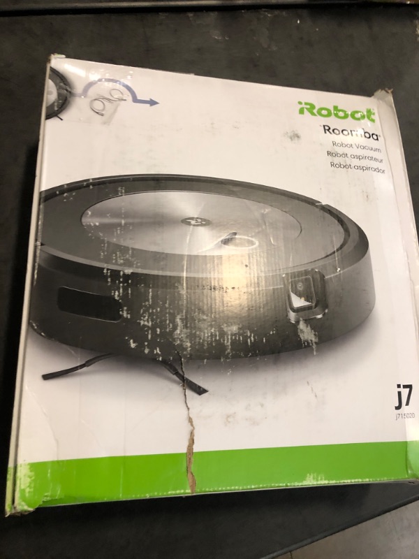 Photo 3 of iRobot Roomba j7 (7150) Wi-Fi Connected Robot Vacuum - Identifies and avoids Obstacles Like pet Waste & Cords, Smart Mapping, Works with Alexa, Ideal for Pet Hair, Carpets, Hard Floors, Roomba J7