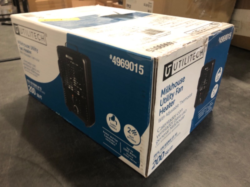 Photo 1 of NEW Utilitech 1500-Watt Fan Utility Indoor Electric Space Heater W Thermostat