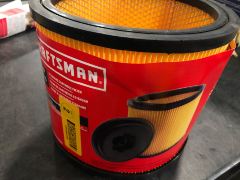 Photo 1 of CRAFTSMAN Reusable Large Dry Shop Vacuum Cartridge Filter
