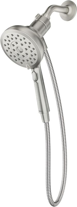 Photo 1 of Moen Verso Spot Resist Brushed Nickel Handshower, Removable Shower Head with Magnetix Docking System, 60" Hose, 220H2SRN