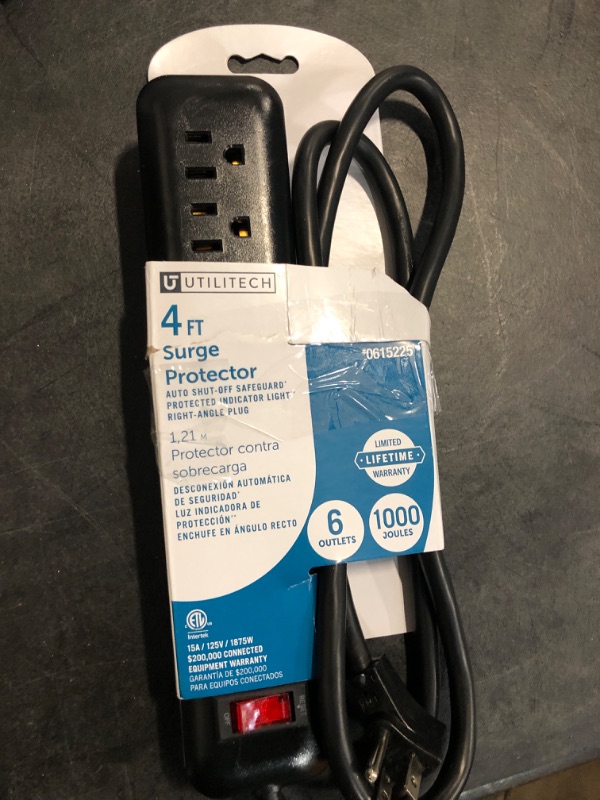 Photo 2 of Prime Utpb42225 6-Outlet 1000 Joules Surge Protector