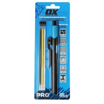 Photo 1 of OX Tools Pro 5-Pack 5-Pieces Black/Blue Carpenter Penci