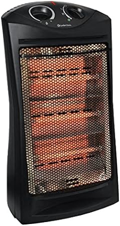 Photo 1 of Electric Quartz Radiant Tower Space Heater with Adjustable Thermostat, Overheat Protection, Energy Efficient, & Tip-Over Switch, Ideal for Home, Bedroom, & Office, 1,500W, CZQTV008EBK
