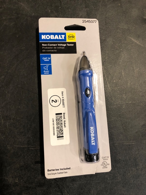 Photo 2 of Kobalt 50-1000-Volt Analog AC Voltage Detector (Battery Included) in Blue | AC-6H