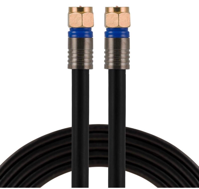 Photo 1 of Utilitech 100-ft Rg6-quad Shield Black Coaxial Cable