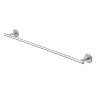 Photo 1 of allen + roth Harlow 24-in Brushed Nickel Wall Mount Single Towel Bar