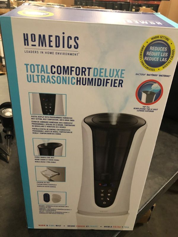 Photo 2 of HoMedics Humidifiers for Large Room, Home, Office, Nursery or Plants. Cool Mist, Top Fill, 5.2L Tank, Programable Humidistat with Night Light and Aromatherapy