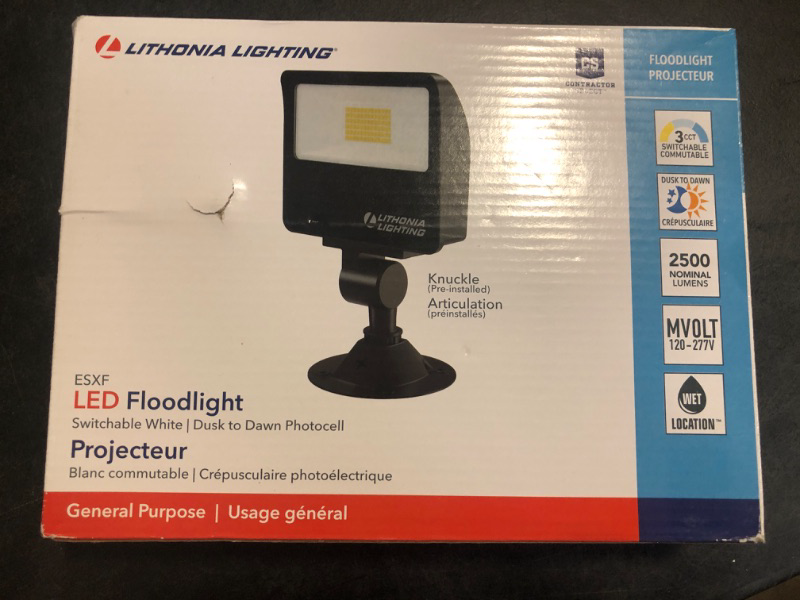 Photo 2 of Lithonia Lighting 2500-Lumen 17-Watt Bronze Hardwired LED Outdoor Area Light (Bulb Included)