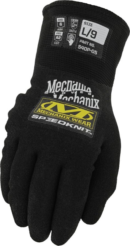 Photo 1 of MECHANIX WEAR Small/Medium Black Nitrile Dipped Nylon Everyday Gloves, (1-Pair) size S/M