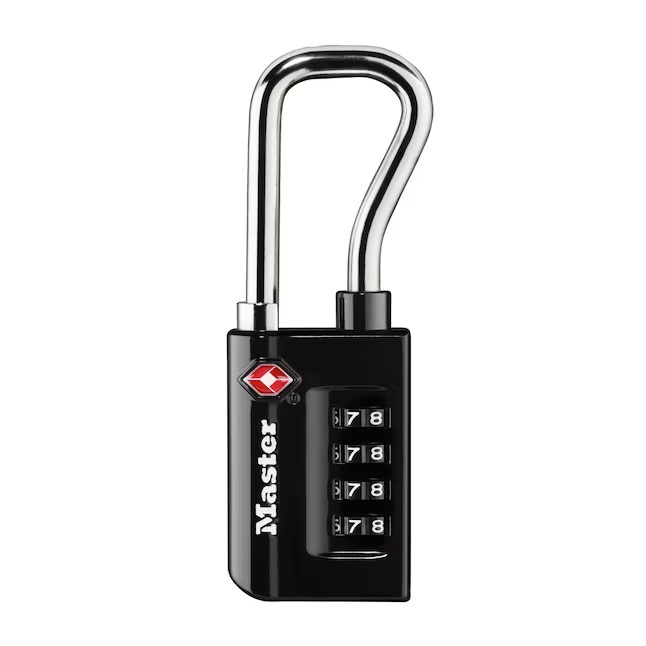 Photo 1 of Master Lock Resettable Combination Padlock, 1-5/16-in Wide x 2-in Shackle, TSA Accepted