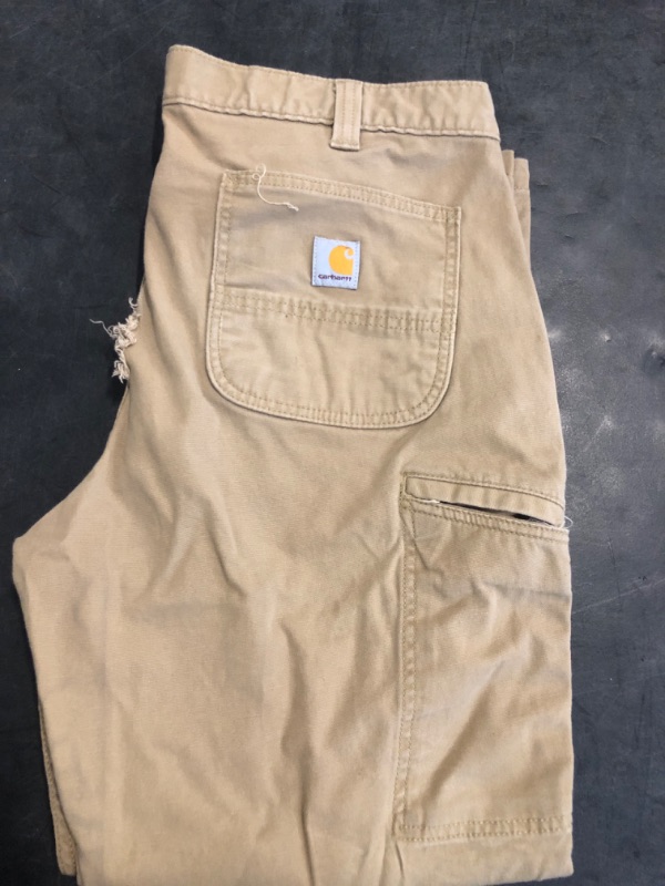 Photo 4 of Carhartt Men's Relaxed Fit Twill Utility Work Pant 38x30