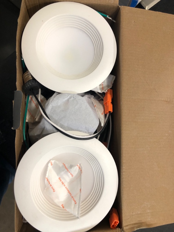 Photo 2 of HALO LT 4-Inch Recessed LED Retrofit Trim 6PK - Standard 5 CCT Recessed LED Light Fixture