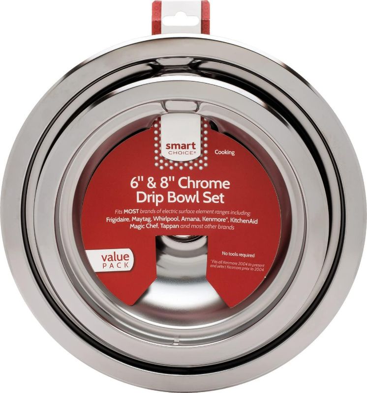 Photo 1 of Smart Choice Universal Electric Range Drip Pan (Chrome)