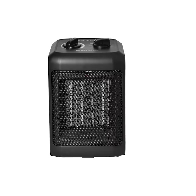 Photo 1 of Utilitech Up to 1500-Watt Ceramic Compact Personal Indoor Electric Space Heater with Thermostat