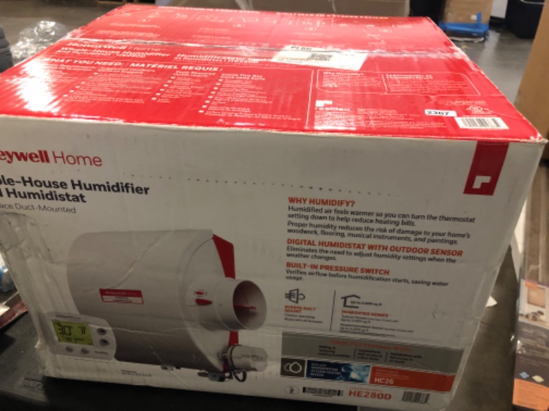Photo 3 of Honeywell Home HE280D 11.5-Gallons Whole House Evaporative Humidifier (For Rooms Up To 2000-sq ft)