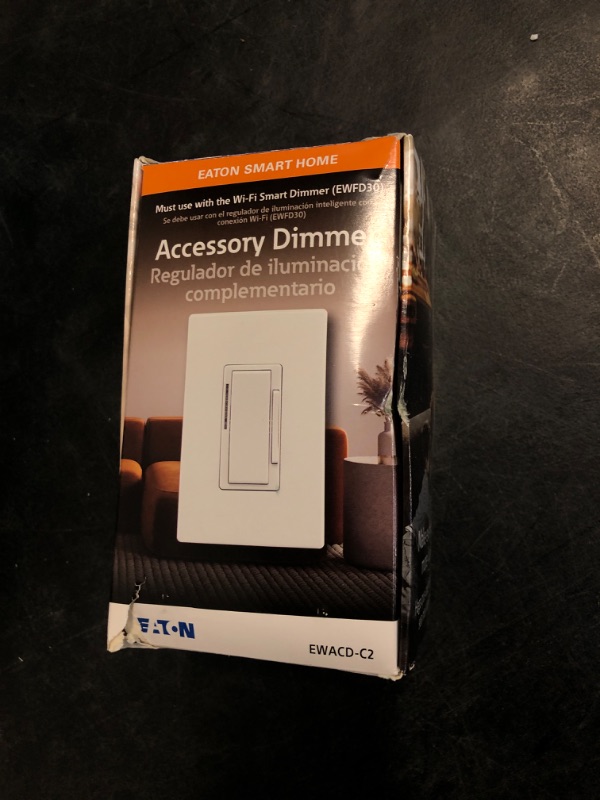 Photo 2 of Eaton Wi-Fi Smart Single-pole/3-way LED Decorator Companion Dimmer, White/Light Almond/Ivory