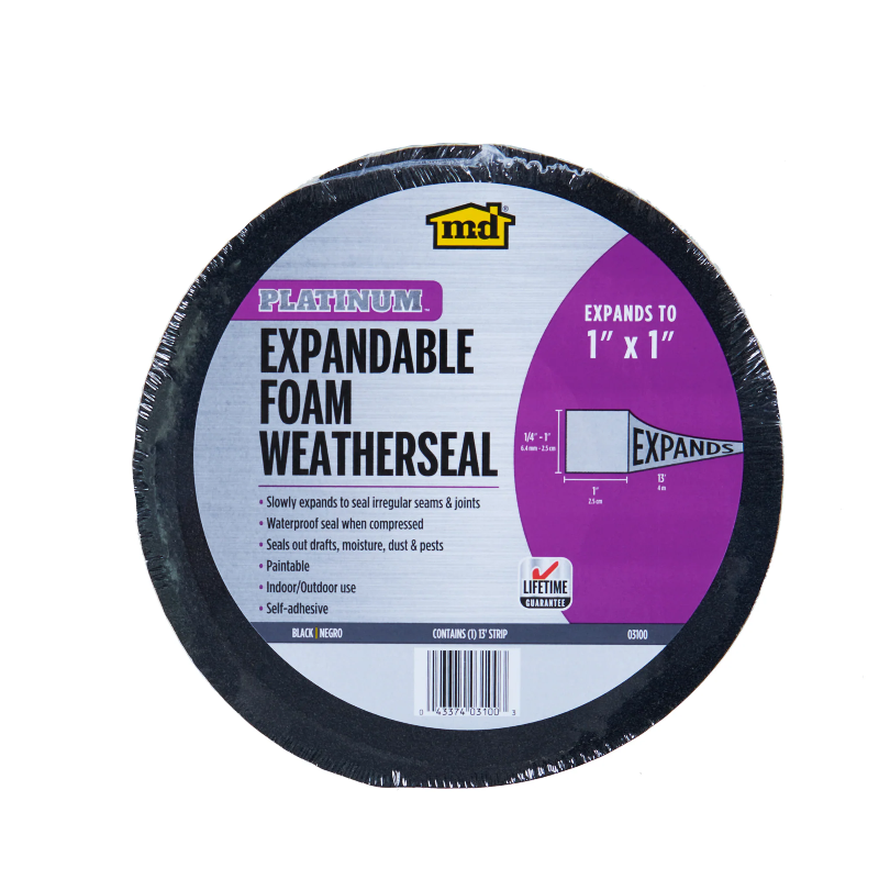 Photo 1 of M-D 13-ft x 1-in Expand N' Seal Foam Window Weatherstrip