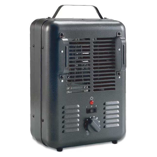 Photo 1 of Utilitech Up to 1500-Watt Utility Fan Utility Indoor Electric Space Heater with Thermostat